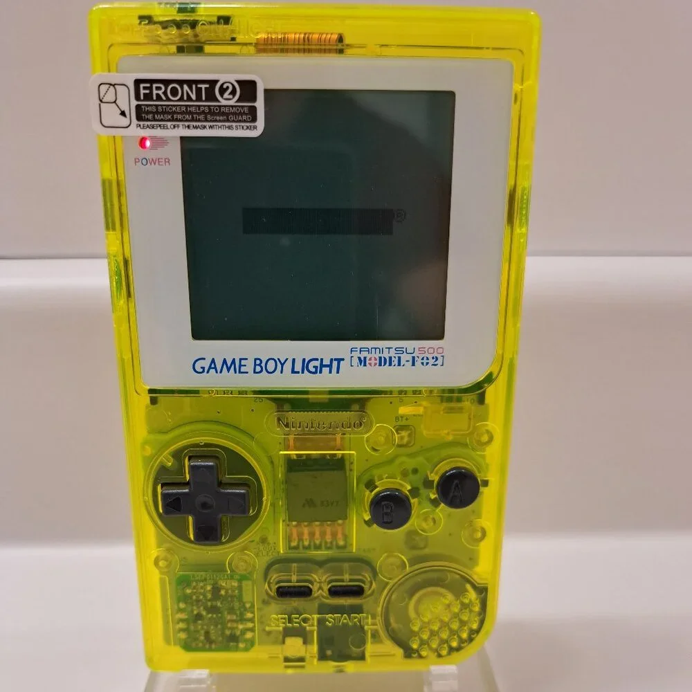 Refurbished to Like New Gameboy Light Clear Yellow